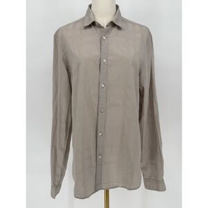 Burberry Brit Long Sleeve Button Down‎ Shirt Casual Work Office Ladies